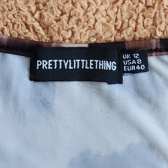 PRETTY LITTLE THINGS Animal Print Bodysuit Size 8 - Picture 3 of 6